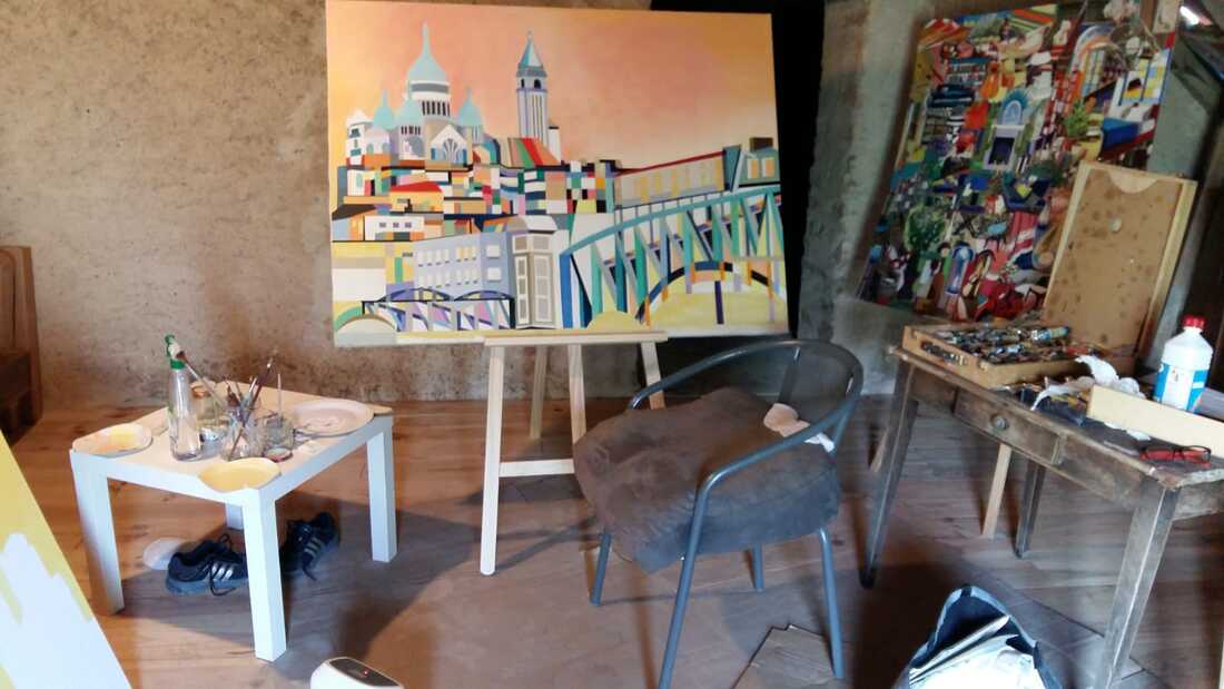 Catherine Sénéchal’s countryside studio